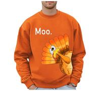 Sudaderas para hombre, Reino Unido, para hombre, Acción de Gracias, pavo, otoño, moda, sudadera con logotipo impreso, hip hop, tops de gran tamaño, sin capucha, ropa casual, suéteres de cuello redondo