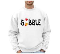 Sudaderas para hombre, Reino Unido, para hombre, Acción de Gracias, pavo, otoño, moda, sudadera con logotipo impreso, hip hop, tops de gran tamaño, sin capucha, ropa casual, suéteres de cuello redondo
