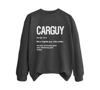 Sudaderas para mujer Carguy Like A Regular Guy Only Cooler, See Also All Knowing About Cars Ridículously Good Looking Crewneck Ladies Sweatshirt Trendy Fall Comfy Winter Casual Pullover, gris oscuro