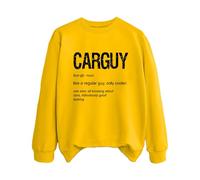 Sudaderas para mujer Carguy Like A Regular Guy Only Cooler, See Also All Knowing About Cars Ridículously Good Looking Crewneck Ladies Sweatshirt Trendy Fall Comfy Winter Casual Pullover, amarillo, M