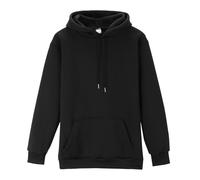 Sudaderas para mujer del Reino Unido | Sudaderas baratas lisas con capucha color sólido con capucha esencial con bolsillos, cómodas camisetas sin botones de ajuste holgado cómodo ropa de abrigo, Negro