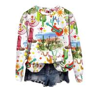 Sudaderas para mujer, diseño de leopardo, floral, bloque de color, cuello redondo, manga larga, sudadera para mujer, para invierno y otoño, a la moda, casual, cómoda, verde, XXL