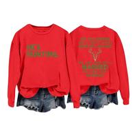 Sudaderas para mujer Yes He's Hunting Don't Konw When He'll Be Home Yes We Are Still Married No He's Not Imaginary Sudadera de cuello redondo para mujer, sudadera casual de moda cómoda para otoño e