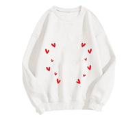 Sudaderas personalizadas para mujer, con texto en inglés "I Heart", manga larga, personalizable, cuello redondo, para San Valentín, crea tu propio suéter para otoño e invierno, camiseta personalizada