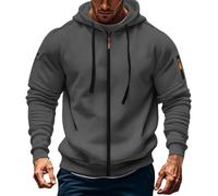 Sudaderas tácticas para hombre, sudadera militar para hombre, ropa de trabajo de combate con cremallera completa, chaquetas de manga larga con capucha de manga larga con múltiples bolsillos, chaquetas
