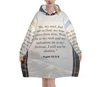 Sudaderas tipo manta con capucha de Apocalipsis 21 para mujer y hombre. Sudaderas extragrandes para adultos, suaves y cálidas.