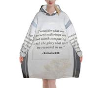 Sudaderas tipo manta con capucha de Apocalipsis 21 para mujer y hombre. Sudaderas extragrandes para adultos, suaves y cálidas.