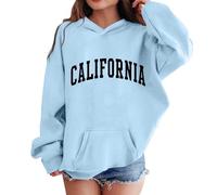 Sudaderas y Sudaderas para niñas, Lindas Sudaderas de Manga Larga para niños, Ropa Informal y cómoda para Actividades diarias. Sudadera El Castigador (Sky Blue, 12-13 Years)