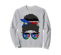 Sudán del Sur Chica Bandera Sudán del Sur Mujer Orgull Sudadera