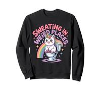 Sudando en Lugares extraños Humor Adulto vergonzoso Divertido Sudadera