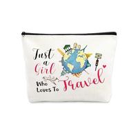 Sudaporn Bolsa de almacenamiento de maquillaje, organizador de maquillaje, bolsa de almacenamiento de viaje para mujeres y niñas, organizador de cosméticos para bolso, Viaje (Travel)