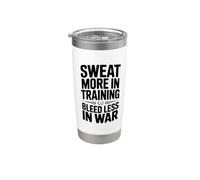 Sudar más en el entrenamiento sangra menos en la guerra Vaso térmico de acero inoxidable de doble pared