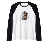 Sudario de Turín Rostro de Jesucristo Católico Camiseta Manga Raglan