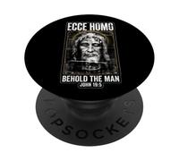 Sudario de Turín Rostro de Jesucristo Católico PopSockets PopGrip Adhesivo