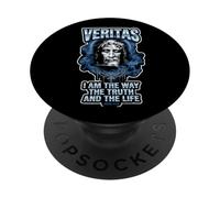 Sudario de Turín Rostro de Jesucristo Católico PopSockets PopGrip Adhesivo