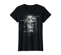 Sudario de Turín Síndone, la Sábana Santa Camiseta gráfica económica, Mujer, Negro, XL