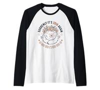 Suddenly It's 2016 Again Nostalgia Bear Gráfico Camiseta Manga Raglan