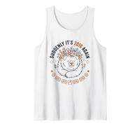 Suddenly It's 2016 Again Nostalgia Bear Gráfico Camiseta sin Mangas