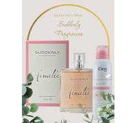 Suddenly - Juego de fragancias para mujer (75 ml, aroma floral sensual con sándalo, vainilla y flores blancas)