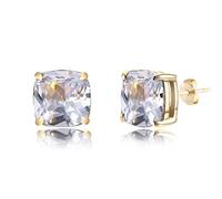Sudemota Las Mujeres cuelgan el Pendiente Pendientes Aros Espárragos Plata de Ley 925 Aguja Pendientes de Perlas Huecas Cristal Femenino de Temperamento Simple Salvaje Antialérgico,Rojo (Color : E)