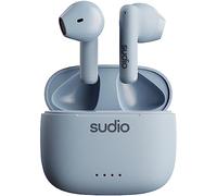 Sudio Auriculares A1 Blue, con Bluetooth, Control táctil con Base de Carga inalámbrica compacta IPX4, Auriculares con micrófono Integrado, Sonido Premium Crystal Sound