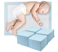 Sudnsadaks 100 PCS Cambiador Desechable Bebe, 33 × 45 cm Protector Cambiador Bebe, Suaves, Impermeables, a Prueba de Fugas, Transpirables, Absorción Rápida para Cambio de Pañales y Cuna
