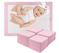 Sudnsadaks Paquete de 100 Almohadillas Cambiador Desechable para incontinencia, 33 × 45 cm Absorción Rápida Protector Cambiador Bebe, Suaves, Transpirables, Impermeables, a Prueba de Fugas