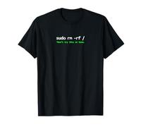 Sudo RM RF Advertencia - Linux Comando Line Tech Humor Camiseta
