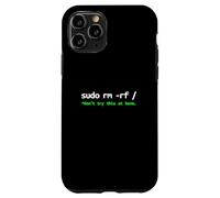 Sudo RM RF Advertencia - Linux Comando Line Tech Humor Carcasa para iPhone 11 Pro