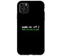 Sudo RM RF Advertencia - Linux Comando Line Tech Humor Carcasa para iPhone 11 Pro MAX