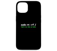 Sudo RM RF Advertencia - Linux Comando Line Tech Humor Carcasa para iPhone 13