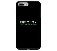 Sudo RM RF Advertencia - Linux Comando Line Tech Humor Carcasa para iPhone 7 Plus/8 Plus