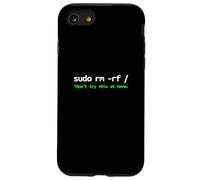 Sudo RM RF Advertencia - Linux Comando Line Tech Humor Carcasa para iPhone SE (2020) / 7/8