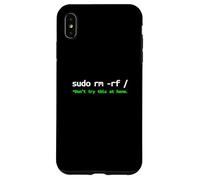 Sudo RM RF Advertencia - Linux Comando Line Tech Humor Carcasa para iPhone XS MAX