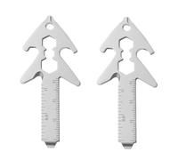 SUDOCA Herramienta EDC portátil 8 en 1 juego de destornilladores abrebotellas regla y cortador de cuerdas - Accesorios compactos para acampar,B