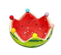 SUDOCA Juego de 6 tenedores de sandía para postre de acero inoxidable, plato decorativo para servir, bonito soporte para palillos de fruta para exhibir aperitivos en fiestas.,B