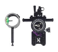 SUDOCA Mira de Arco de un Solo Pasador, de Metal, de Ajuste rápido, para Arcos compuestos, Accesorio de competición de Tiro con Arco.,A