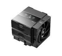 Sudokoo SK620V Disipador CPU AM5: CPU Cooler con Pantalla Digital Solo para AM5 -Doble Torre con Dos PWM FDB Ventiladores de 120mm y 6 HeatPipes, Fácil Montaje Deslizante, 5 Años de Garantía, Negro