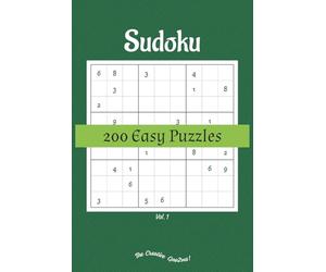 Sudoku 200 Easy 9x9 Puzzles Vol. 1: Puzzle Games book with Solutions, One puzzle per page, Perfect Puzzle for beginners, kids, adults and seniors