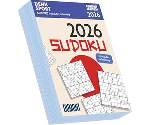 Sudoku 2026 - Tagesabreißkalender -11,8x15,9 - Rätselkalender - Knobelkalender: mittel bis schwierig