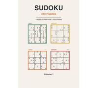 Sudoku 240 Puzzles: 4 levels on every page, from easy to expert - Compact travel size with solutions - Volume 1 (Sudoku - A Challenge on Every Page)