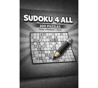 Sudoku 4 All: Minimalist sudoku book no distraction only the puzzle 3 levels of dificulty and result at the end.