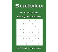 Sudoku 9 x 9 Puzzle Book 200 Puzzles: 200 Easy 9 x 9 Sudoku Puzzles, 2 puzzles per page for mental stimulation | 6 x 9 inches, 150 pages | 200 ... free time. Ideal cheap Secret Santa gift.