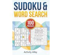 Sudoku and Word Search: 100 Relaxing Brain Games for Stress Relief and Focus for Adults