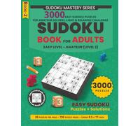 Sudoku Book for Adults: 3000 Easy Sudoku Puzzles for Amateur Solvers, Light & Relaxing Challenge, 20 Puzzles Per Page, 150 Puzzle Pages, Solutions ... | 3000+ Sudoku with Solutions | 8.5 x 11 in)