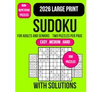 Sudoku Book for Adults and Seniors: 300 Large Print Sudoku Puzzles for Adults and Seniors Easy Medium Hard Puzzle Book with Big Grids Brain Games for ... Logic Skills and Mental Exercise