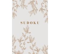 Sudoku Book for Adults Easy, Medium, Hard. Total 60 Puzzles, Large Print - Grey Pearl Vintage Floral - One Puzzle Per Page (Elegant Puzzling)
