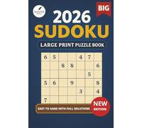 Sudoku Book for Adults - Large Print Easy to Hard Puzzles with Solutions: 416 Sudoku Puzzles for Adults - Large Print, Easy to Read Grids & Full Solutions for Stress-Free Brain Training