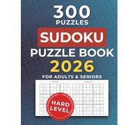 Sudoku Book for Adults & Seniors: Large-Print Puzzles. Hard Puzzles with Solutions - Perfect for Relaxation, Brain Training, and Puzzle Lovers.