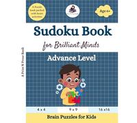 Sudoku Book for Brilliant Minds: Brain Puzzles for Kids - Advance Level
